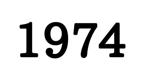 1974 年|1974年